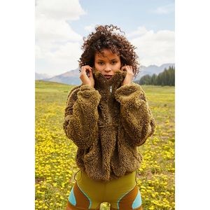 Free People Nantucket Fleece - Army - Xsmall